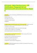 623 Adult - Male Genitourinary - NP Certification, Fitzgerald 4th ed, Questions with accurate answers, Rated A