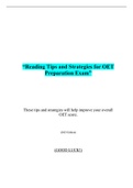  Reading Tips and Strategies for OET Preparation Exam