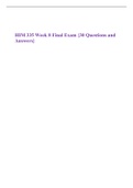 HIM 335 Week 8 Final Exam {30 Questions and Answers}