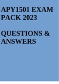 APY1501 EXAM PACK 2023