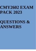 CMY2602 EXAM PACK 2023