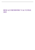 HESI A2 CHEMISTRY V1 & V2 FILE 2023