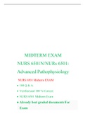 NURS 6501 Week 6 Midterm Exam (Version 3) NURS 6501 Advanced Pathophysiology, Walden, HIGH RATED Answer.