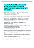 BLAW211 ACTUAL TEST BANK QUESTIONS AND ANSWERS (VERIFIED ANSWERS) ALREADY GRADED A+ 