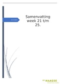 Samenvatting week 21 t/m 28 (semester 2) 