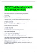 OECP Test Questions with All Correct Answers 