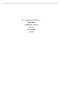 NRS 493 Topic 3 Assignment Capstone Change Project - List of objectives - Decreasing Surgical Site Infections Grand Canyon 2023