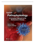 Applied Pathophysiology A Conceptual Approach to the Mechanisms of Disease 3rd Edition Braun Test Bank