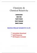 Solutions For Chemistry and Chemical Reactivity, 11th Edition Kotz (All Chapters included)