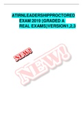 ATIRNLEADERSHIPPROCTOREDEXAM 2019 {GRADED A REAL EXAMS}VERSION1,2,3