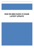 HESI RN MED SURG V3 EXAM ( LATEST UPDATE )