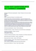 LCAS TEST QUESTIONS WITH ALL CORRECT ANSWERS 