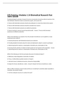 CITI Training, Modules 1-24 Biomedical Research Test 100% Solved 