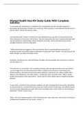 Mental Health Hesi RN Study Guide With Complete Solution 