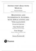  Solution Manual for Beginning and Intermediate Algebra with Applications & Visualization 4th Edition by Gary Rockswold, All Chapters 1-14