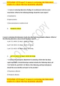 NUR 6560 ATI Exam 2 A nurse is reviewing the laboratory results of a client who has metabolic alkalosis