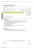 ACCOUNTING Paper 2 Structured Written Paper with Marking Scheme 0985/21 