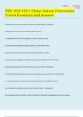 PRN 1032 CCC1 Chapt. Sixteen & Seventeen Pretest Questions And Answers