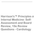 Harrison's™ Principles of  Internal Medicine: SelfAssessment and Board Review, 19e Review  Questions - Cardiology