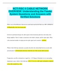 NCTI RSC II CABLE NETWORK OVERVIEW: Understanding the Feeder System Questions and Answers with Verified Solutions