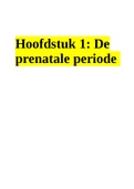 Hoofdstuk 1: De prenatale periode