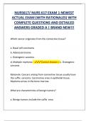 NURS617/ NURS 617 EXAM 1 NEWEST  ACTUAL EXAM (WITH RATIONALES) WITH  COMPLETE QUESTIONS AND DETAILED  ANSWERS GRADED A | BRAND NEW!!! 