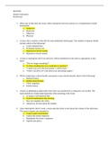 NUR MISC Health Assessment Final Exam Questions and Answers