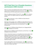 NCTI Field Tech 2 to 3 | 170 Possible Questions and Answers (100% Correct)