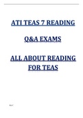 ATI TEAS 7 ALL SUBJECTS LATEST VERSION 2022/2023 (BUNDLE)