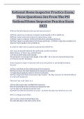 National Home Inspector Practice Exam/ These Questions Are From The PSI National Home Inspector Practice Exam 2023