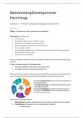 Summary Developmental Psychology 