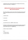 UHD BA 3301 Final Review Exam Questions And 100% Correct Answers