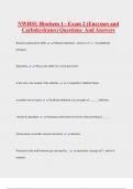 NWHSU Biochem 1 - Exam 2 (Enzymes and  Carbohydrates) Questions And Answers