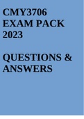 CMY3706 EXAM PACK 2023