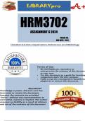 HRM3702 Assignment 6 2024 SOLUTIONS