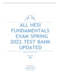 Hesi Fundamentals 2023 exam. Correctly answered.