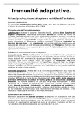 Immunologie fondamentale - Immunité adaptative (CM 7)