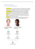 Biologie samenvatting 3VWO hoofdstuk 11 + 12