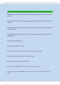 CELL TRANSPORT AND HOMEOSTASIS QUESTIONS AND ANSWERS 2024-2025 A+ 