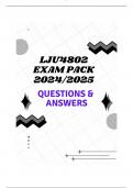 LJU4802 EXAM PACK 2024/2025