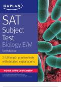 SAT Subject Test: Biology E/M TENTH EDITION