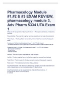 Exam (elaborations) nursing pharmacology 