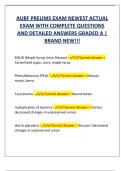 AUBF PRELIMS EXAM NEWEST ACTUAL  EXAM WITH COMPLETE QUESTIONS  AND DETAILED ANSWERS GRADED A |  BRAND NEW!!!