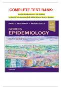 COMPLETE TEST BANK: Gordis Epidemiology 6th Edition by David D Celentano ScD MHS (Author)Latest Update.