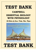 TEST BANK FOR CAMPBELL ESSENTIAL BIOLOGY WITH PHYSIOLOGY, 5TH EDITION BY SIMON, DICKEY, REECE, HOGAN