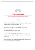 COMST 203 EXAM WITH GUARANTEED ACCURATE ANSWERS 