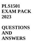 PLS1501 EXAM PACK 2023