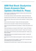 88M Red Book Studymine Exam Answers New Update (Verified A+ Pass)