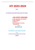  ATI PN MED SURG PROCTORED EXAM TEST BANK / PN ATI MED SURG PROCTORED EXAM TEST BANK / PN MED SURG ATI PROCTORED EXAM TEST BANK:LATEST 2023