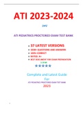  ATI PEDIATRICS PROCTORED EXAM TEST BANK / PEDIATRICS ATI PROCTORED EXAM TEST BANK / PEDIATRICS PROCTORED ATI EXAM TEST BANK:LATEST 2023